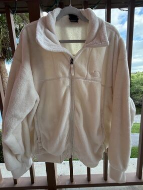The North Face Cream Plush Fleece Jacket